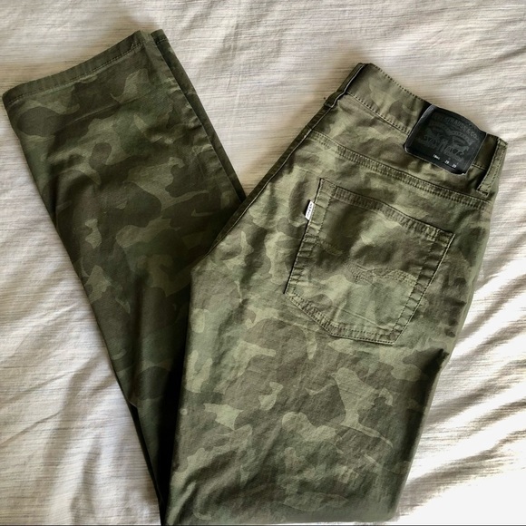 LEVI’S 511 Camo pants  Size W29 L29 Straight Leg Slim Fit  18R - Picture 7 of 9
